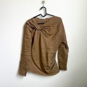 Asymmetrical linen Zara blouse